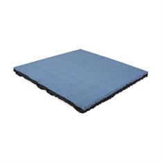 Speelplaatstegel duifblauw EPDM 50x50x4,5cm (incl.pennen) 4x