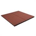 Speelplaatstegel rood 100x100x4,8cm (incl.pennen)