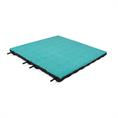 Speelplaatstegel turquoise EPDM 50x50x4,5cm (incl.pennen) 4x