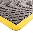 Tapis anti-fatigue 1200x900mm noir/jaune