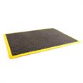 Tapis anti-fatigue 1200x900mm noir/jaune