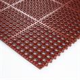 Tapis anti fatigue rouge 900x900x14mm commutable