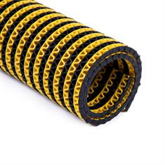 Tapis antidérapant PVC noir/jaune petit 750x120cm