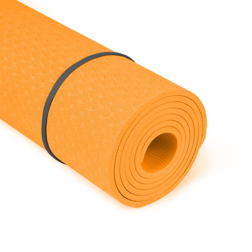 Tapis de yoga orange 1830x610x6mm