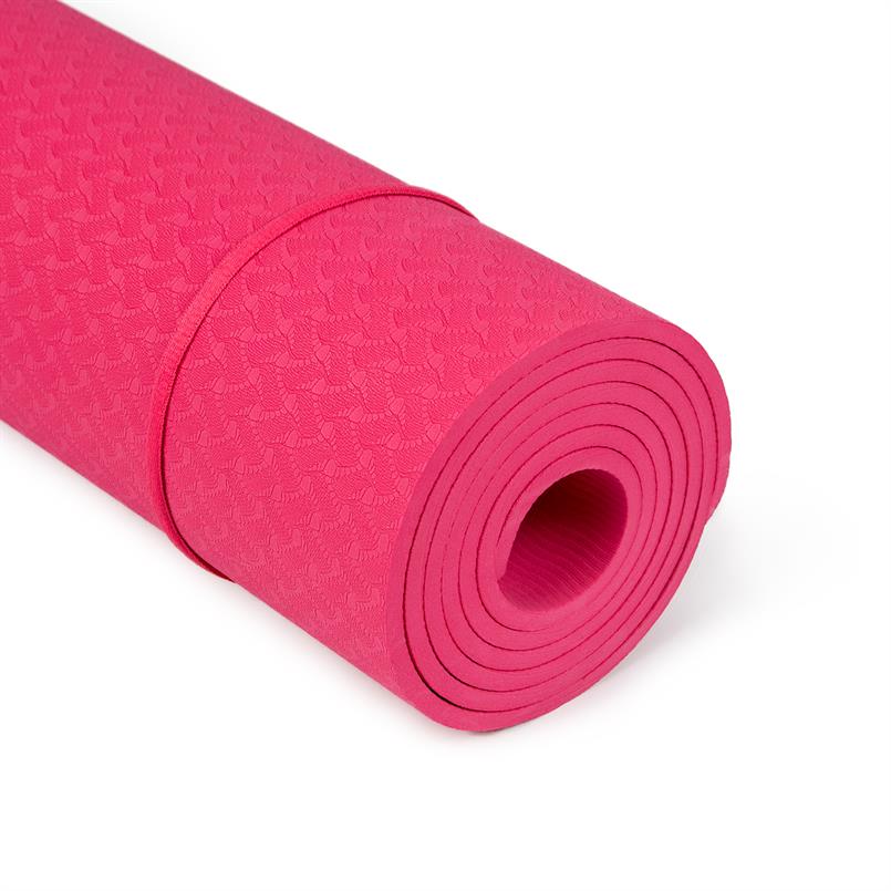Tapis de yoga rose 1830x610x6mm