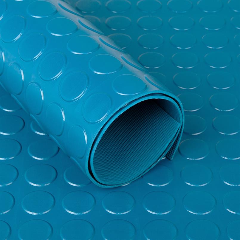 Tapis pastilles bleu 3mm (LxL= 10x1,2m)