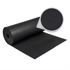 Tapis sportif fitness noir 6mm (LxL=20x1,25m)