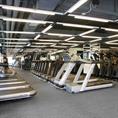 Tapis sportif fitness noir/gris 8mm (LxL=15x1,5m)
