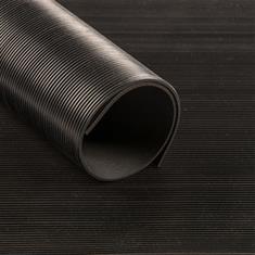 Tapis strié finnes noir 3mm (largeur 140cm)