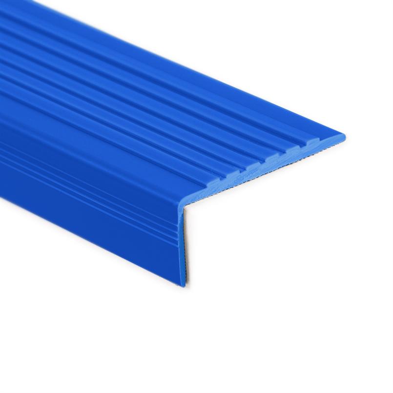 Trapneusprofiel pvc blauw LxBxH=1500x60x22mm (2 stuks)