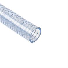 Tuyau d'aspiration FDA transparent DN=38mm avec spirale en acier (L=50m)