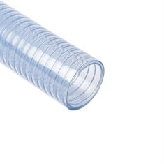 Tuyau d'aspiration FDA transparent DN=50mm avec spirale en acier (L=50m)