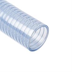 Tuyau d'aspiration FDA transparent DN=63mm avec spirale en acier (L=50m)